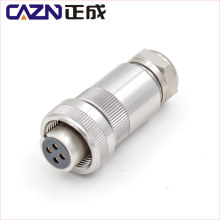 IP67 Proportional Valve Connector 4Pin Plug in Metal Female Cable Connector